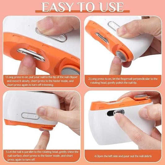Rechargeable Electric Nail Clipper – Silent, Safe & Precise Trimming