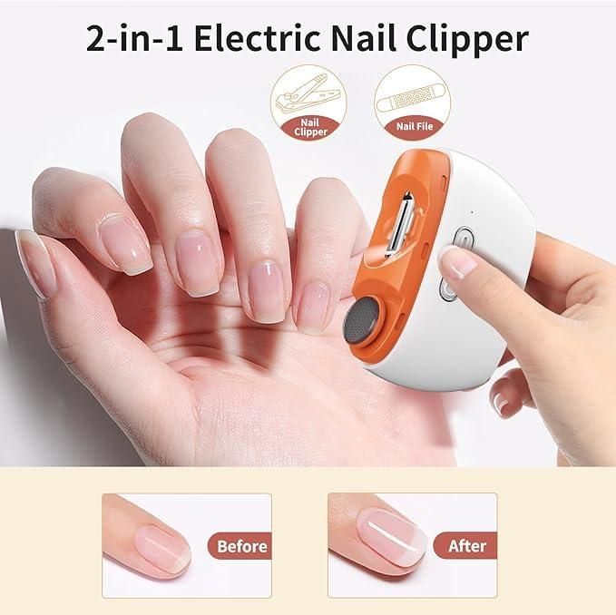 Rechargeable Electric Nail Clipper – Silent, Safe & Precise Trimming