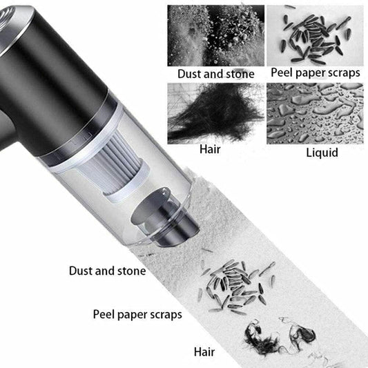 2-in-1 Portable Air Duster & Wireless Vacuum Cleaner – Rechargeable & Eco-Friendly