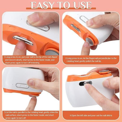 Rechargeable Electric Nail Clipper – Silent, Safe & Precise Trimming